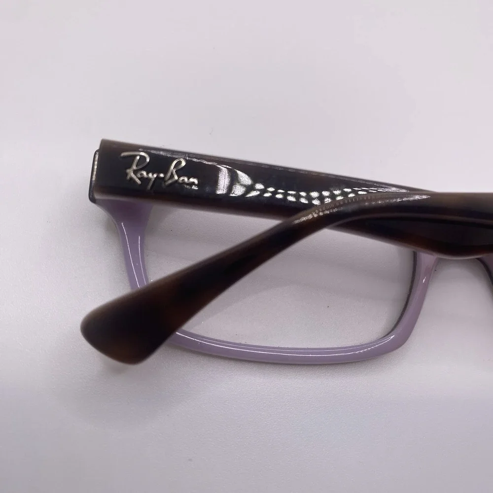 Ray-Ban Eyeglasses FRAMES ONLY RB 5150 50-19-135 Brown Tortoise Purple 489